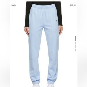 Helmut Lang Baby blue joggers with embroidered logo #loungewear